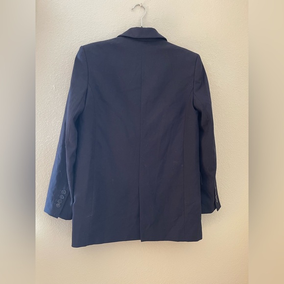 Zara One Button Blazer Midnight Blue Jacket size XS - Picture 6 of 6